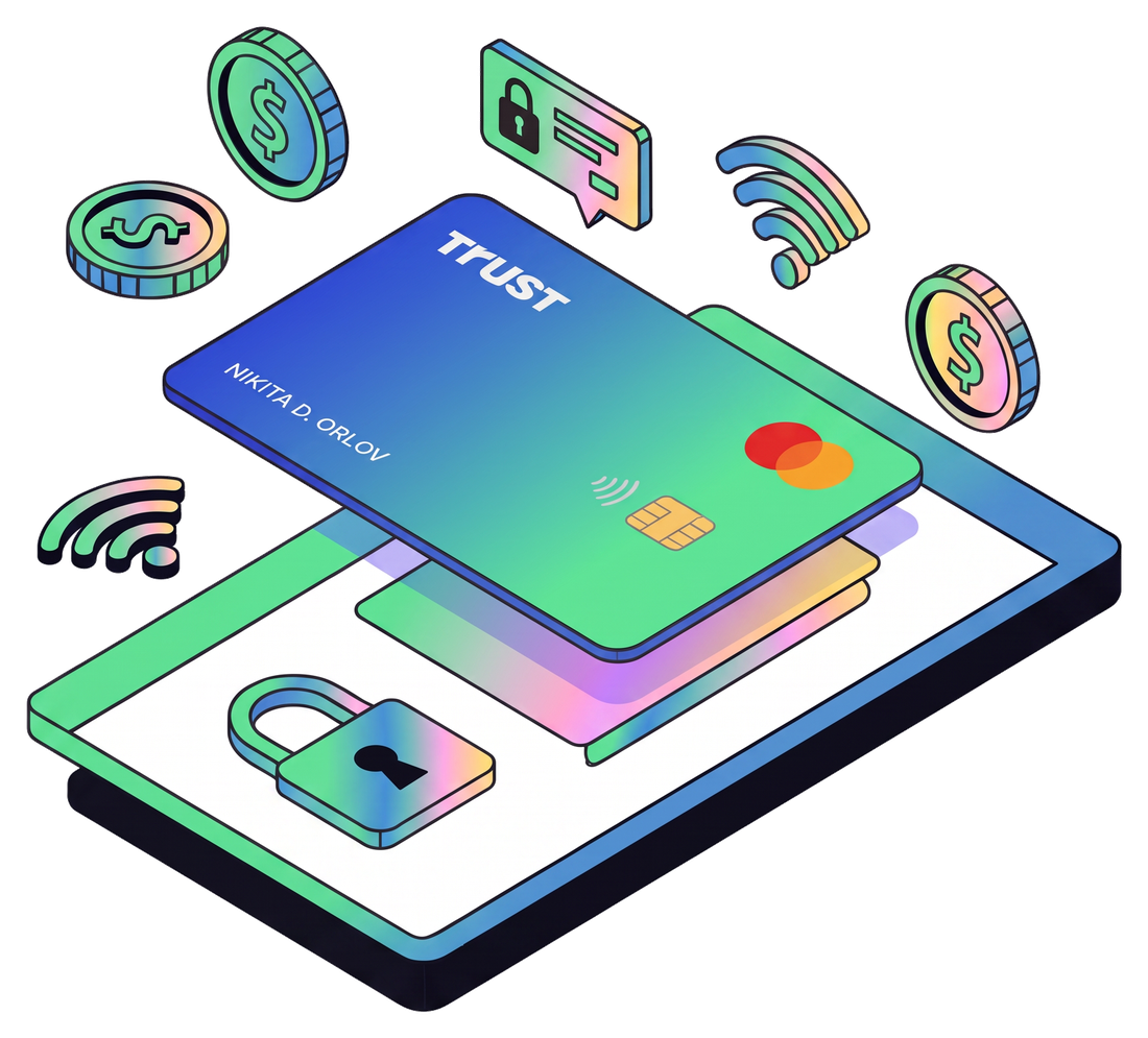 Crypto Card Hero Illustration